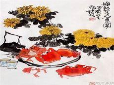 国画螃蟹为什么配菊花